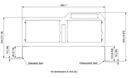 G1000 Desktop Stand Risers