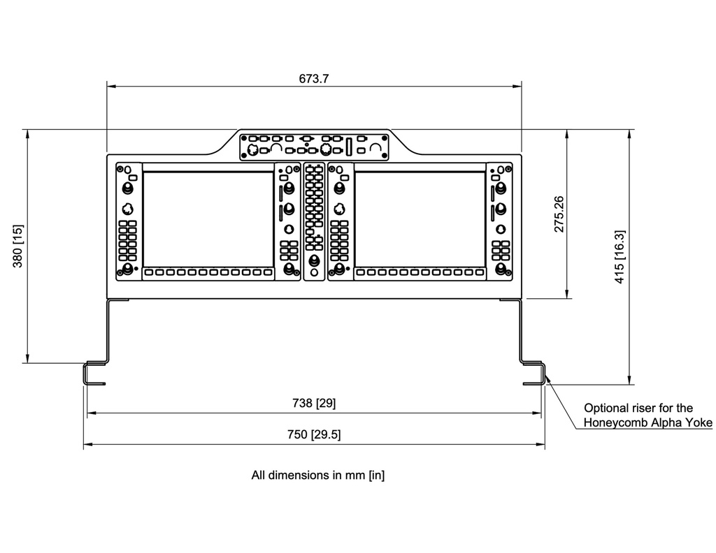 G1000 Desktop Stand Risers